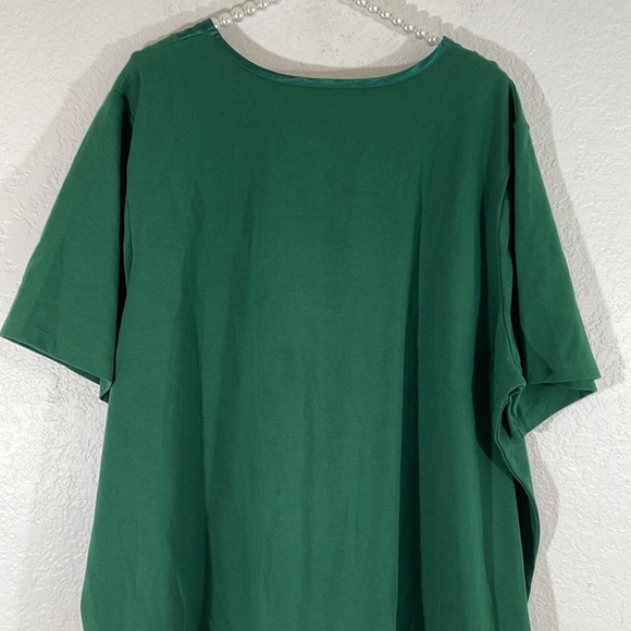 LIZ & ME Green Short Sleeve Blouse Size 2X New - Picture 5 of 8